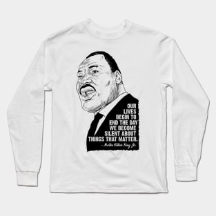 Martin Luther Quotes Long Sleeve T-Shirt